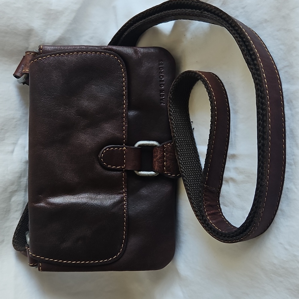 Jack Georges Brown Leather Bag